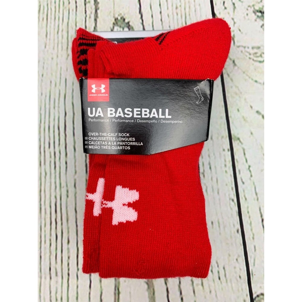 Adult Team Over The Calf Socks 1 Pair Red Medium